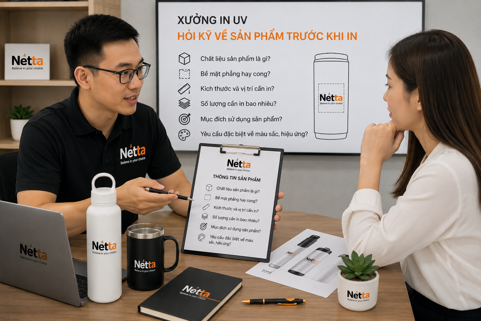  Xưởng hỏi kỹ về sản phẩm trước khi in UV
