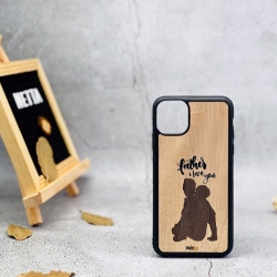 Ốp lưng iphone 11 Pro max khảm gỗ thủ công