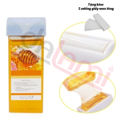 Gel Wax Lông Nóng Mật Ong (100ml) tẩy lông an toàn, hiệu quả - tặng kèm 5 miếng giấy wax