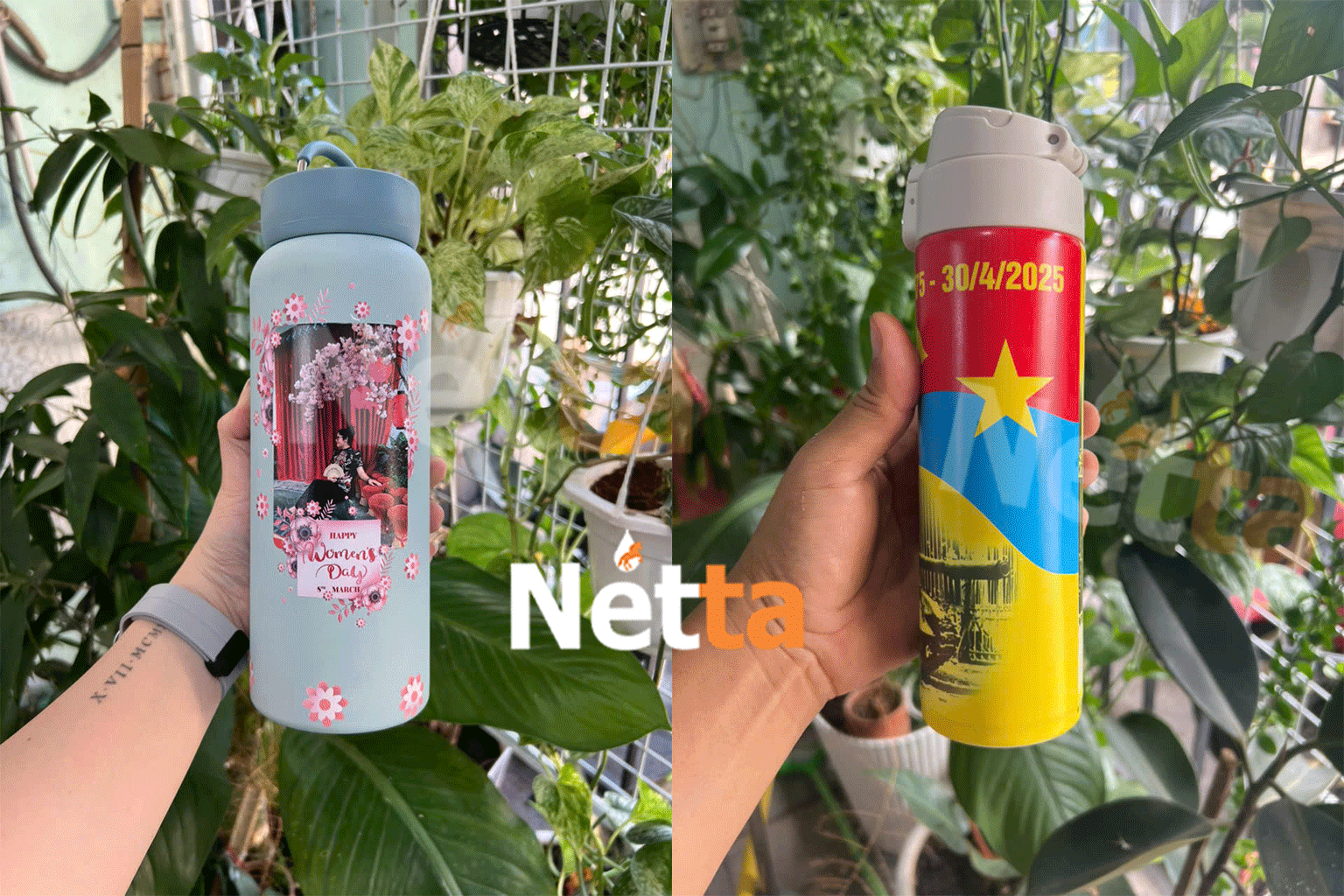 Sản phẩm in UV lên bình giữ nhiệt